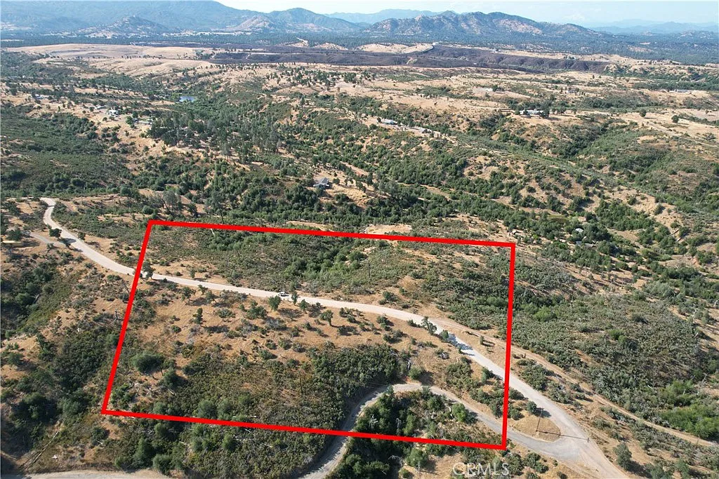 Aerial view of 10.1 acre property
